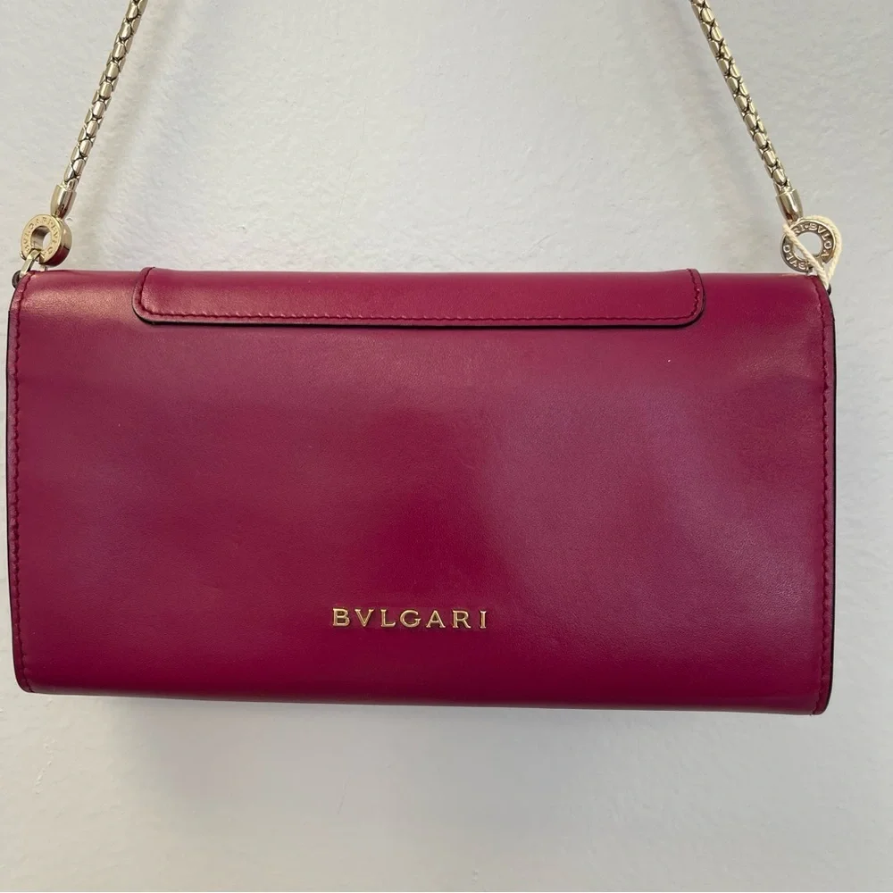 Bvlgari Serpenti Forever Wallet on Chain - Red - Picture 2 of 15